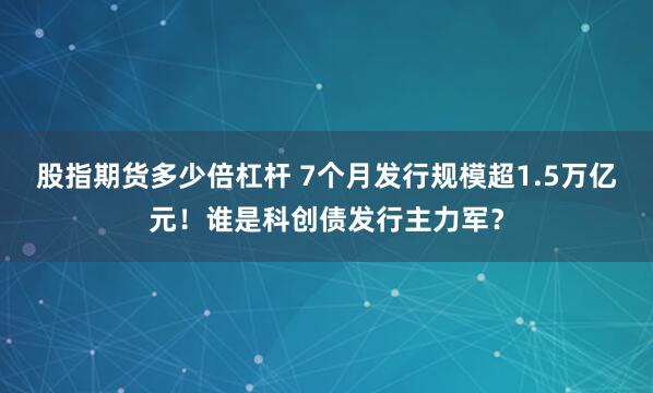 股指期货多少倍杠杆 7个月发行规模超1.5万亿元!谁是科创债发行主力军?
